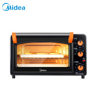 Midea 美的 T3-252C二代 家用多功能电烤箱 黑色 25L