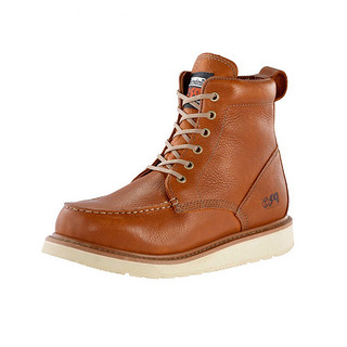 Timberland 添柏岚 PRO系列 53009 男士真皮工装靴 深棕色 9.5