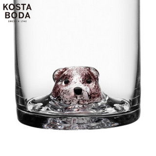 KOSTA BODA New Friends新朋友系列 水晶动物玻璃杯 小熊 350ml-450ml