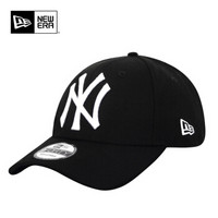  NewEra MLB系列 潮流棒球帽 黑色白标NY