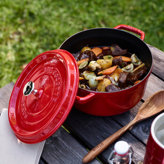 STAUB 珐琅铸铁锅具 红色 28cm