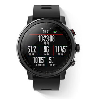 MI 小米 华米手表2代 智能手表 (硅胶、黑色)