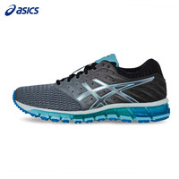 ASICS 亚瑟士 GEL-QUANTUM 180 2 T6G7N 女子稳定缓冲透气跑步鞋 灰色/银色/蓝色 39