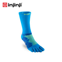 injinji 18 ULTRA RUN 高帮加厚五指袜 青柠绿 M