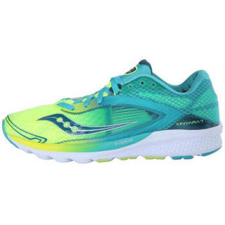 saucony 圣康尼 80fe5a5d Kinvara 7 女士运动休闲跑鞋 Teal/Citron 35.5