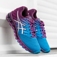 ASICS 亚瑟士 T6G7N-4393 GEL-QUANTUM 180 2 女士跑鞋 蓝色/银色/紫色 39.5