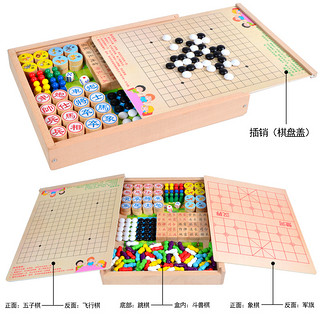 呱呱乐 GGL-201501 益智玩具 A款 飞行棋+五子棋+斗兽棋+蛇棋