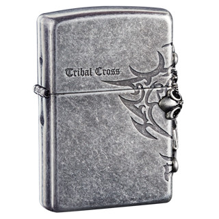  ZIPPO 之宝 ZBT-1-33a 侧面十字黑冰 打火机