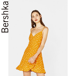 Bershka 巴适卡 05444168305-23 女士波点V领吊带连衣短裙