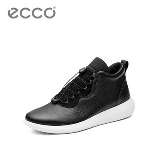 ecco 爱步 18SS450554 男士轻盈透气高帮户外鞋 黑色 40