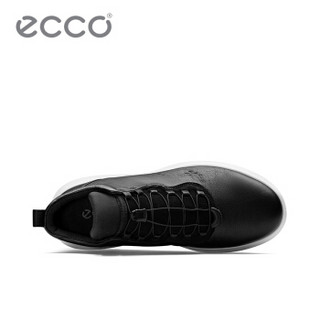 ecco 爱步 18SS450554 男士轻盈透气高帮户外鞋 黑色 40