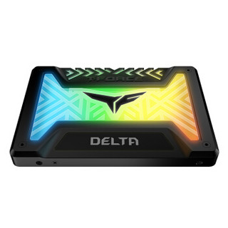 Team 十铨 Delta 250GB SATA3 RGB固态硬盘 黑色