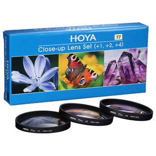 HOYA 保谷 近摄镜套装 77mm （+1 +2 +4 ）