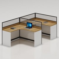 ShiRen 时仁 办公桌椅组合 F型两人位(不含柜)