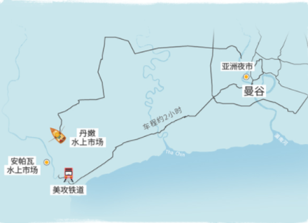 泰国曼谷纯玩旅拍 (含丹嫩水上市场+安帕瓦水上市场+美功铁道市场)
