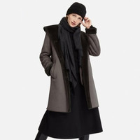 UNIQLO 优衣库 409857 女士仿皮连帽大衣