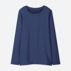 优衣库 UNIQLO 优衣库 儿童HEATTECH EXTRA WARM 圆领T恤
