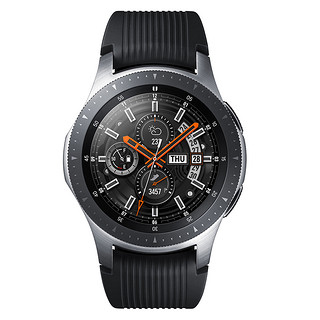 SAMSUNG 三星 Galaxy Watch BT版 智能手表 42mm 午夜黑 黑色硅胶表带 4GB（ECG、GPS、扬声器、温度计）