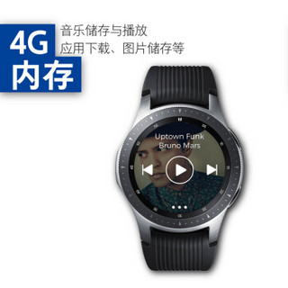 SAMSUNG 三星 Galaxy Watch 智能手表 (硅胶、黑色)