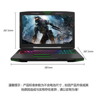 Hasee 神舟 战神 Z7-KP7 游戏笔记本电脑 标准版（i7-8750H、8GB、128GB+1TB、GTX1060 6G）