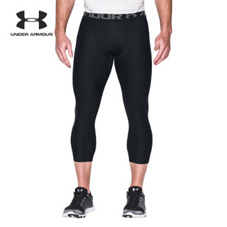 UNDER ARMOUR 安德玛 1289574 男子Armour运动紧身七分裤（黑色）