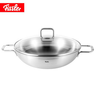 Fissler 菲仕乐 瑞克斯普乐 不锈钢双柄炒锅 32cm 带玻璃盖