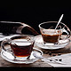 京东PLUS会员：Delisoga 透明玻璃咖啡杯套装 2杯2碟2勺