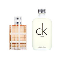 Calvin Klein 卡尔文·克莱 ONE中性淡香水 100ml+BURBERRY 博柏利 英伦迷情香水 50ml 香水套装  *2件