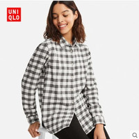 优衣库 UNIQLO 413195 女装 法兰绒格子衬衫(长袖)