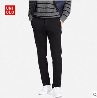 优衣库 UNIQLO 402762 男装 高弹力紧身无褶长裤  