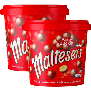 maltesers 麦提莎 脆心巧克力球 465g*2桶