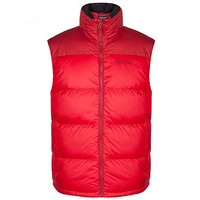 Marmot 土拨鼠 男款羽绒马甲 大红-砖红