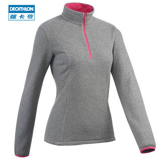  DECATHLON 迪卡侬 Fleece Forclaz 50 情侣款抓绒套头衫 砖红色 男款 S