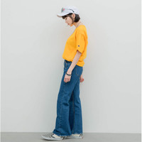 Champion T425GO 女款纯色修身基础款短袖