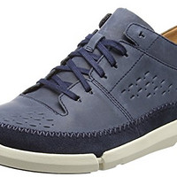 Clarks 261272107 男士生活休闲鞋 7.5UK 蓝色