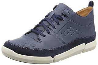 Clarks 261272107 男士生活休闲鞋 7.5UK 蓝色