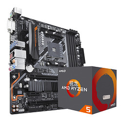 GIGABYTE 技嘉 B450M DS3H   AMD Ryzen 5 2600 CPU 板U套装