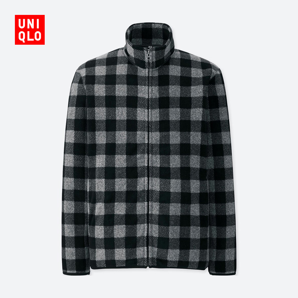 uniqlo优衣库409502男士印花摇粒绒夹克