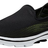 SKECHERS 斯凯奇 GO WALK 3系列 54062 男士轻质一脚蹬健步鞋(黑白色)