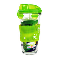 Glasslock 三光云彩 PC318A-G 玻璃水杯 绿色 450ml