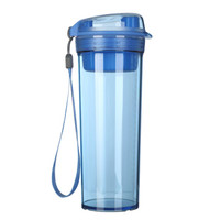 Tupperware 特百惠 茶韵塑料随心运动防漏水杯 摩登蓝 400ml