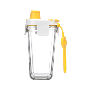 Glasslock三光云彩 RC702 钢化玻璃杯子 (黄、380ml )