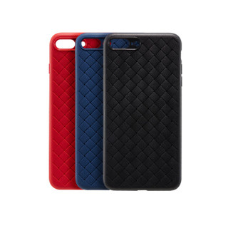 网易严选 网易智造 iPhone7 plus/iPhone8 plus 手机壳 编织纹 软壳 全包 防摔 耐磨 蓝