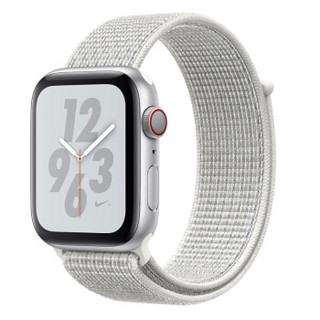 Apple 苹果 Watch Series4 智能手表 银色+NIKE雪峰白（GPS+蜂窝）40MM