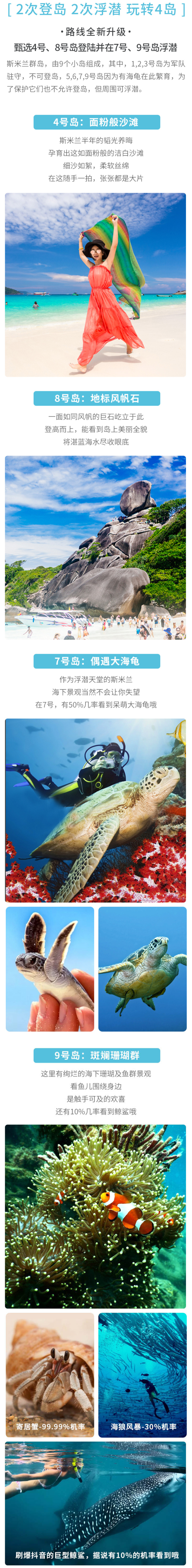 高速快艇出海!泰国普吉-斯米兰岛1日浮潜游(含接送+早午餐+中文导游)