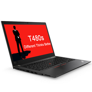  ThinkPad T480s（0UCD）14英寸笔记本电脑（i7-8550U、16GB、1TB、MX150 2G）