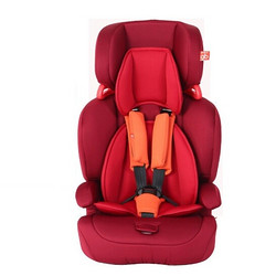 好孩子高速儿童安全座椅新生婴幼儿蜂窝铝吸能汽车车载座椅儿童汽车安全座椅 9个月~12岁 红橙色CS619-K-N017