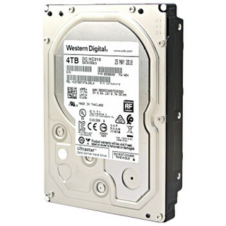 Western Digital 西部数据 Ultrastar DC HC310系列 3.5英寸 企业级机械硬盘 4TB HUS726T4TALE6L4 (7200rpm)