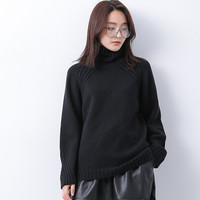 雅鹿 MY2362 女士高领针织毛衣