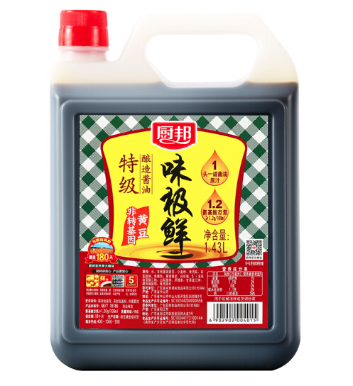 厨邦味极鲜特级酿造酱油143l凑单品